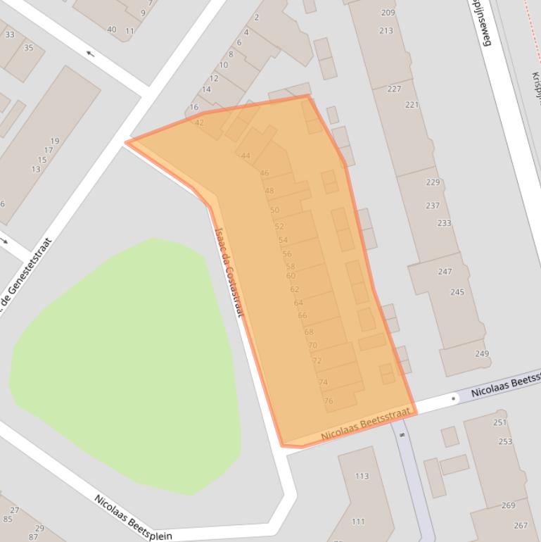 Kaart van postcodegebied 3314SM.