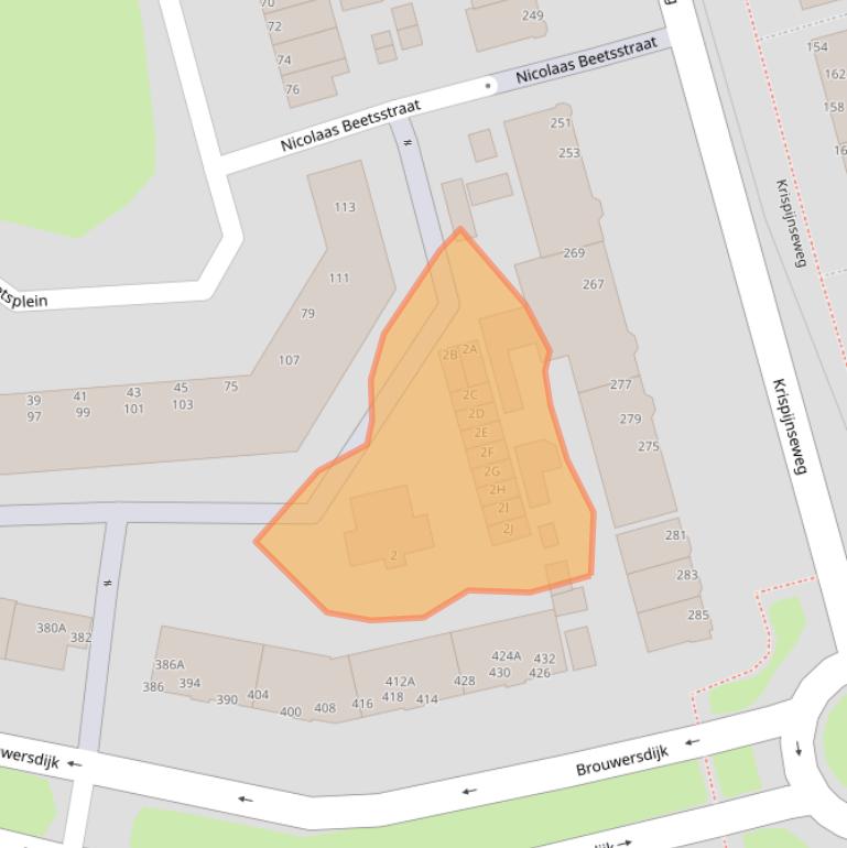 Kaart van postcodegebied 3314ST.