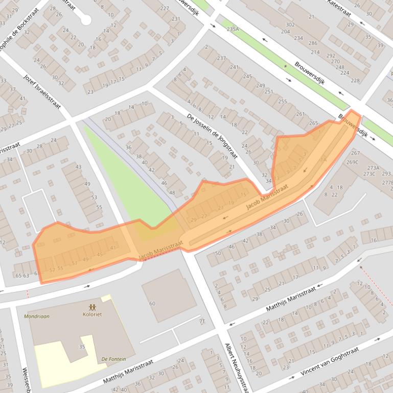 Kaart van postcodegebied 3314TD.