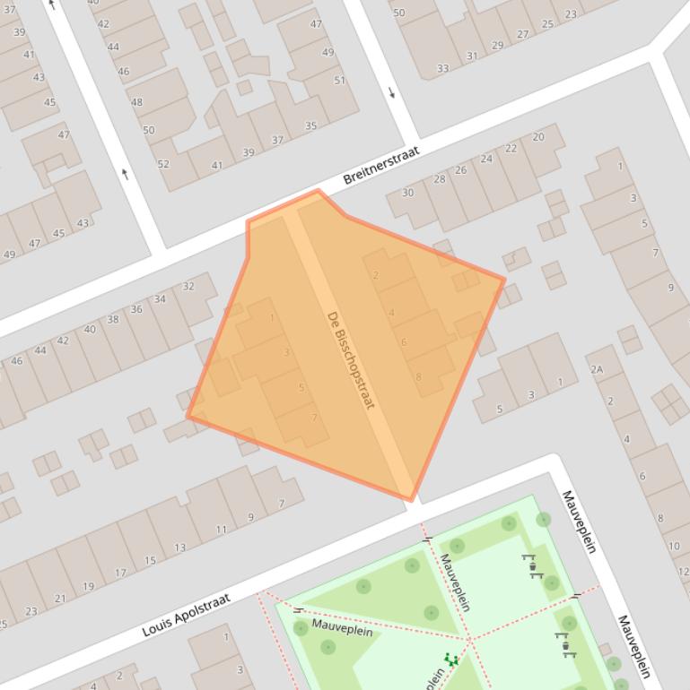 Kaart van postcodegebied 3314VA.