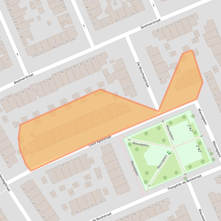 Kaart van postcodegebied 3314VG.