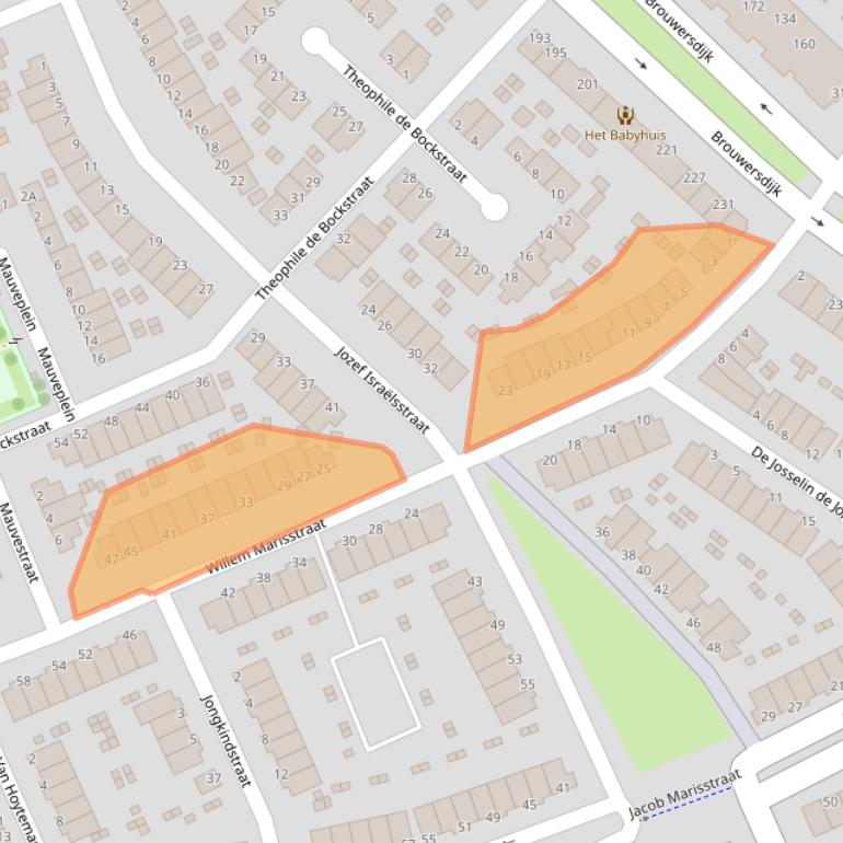Kaart van postcodegebied 3314VT.