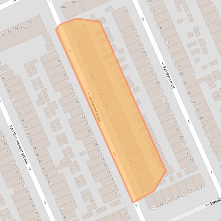 Kaart van postcodegebied 3314WC.