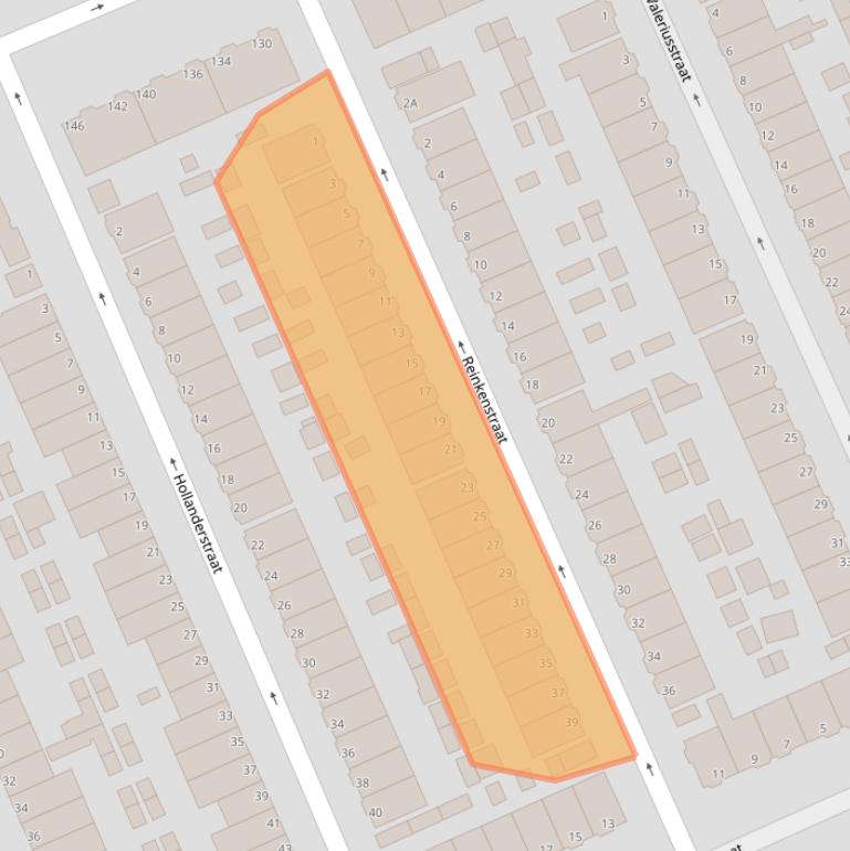 Kaart van postcodegebied 3314WE.