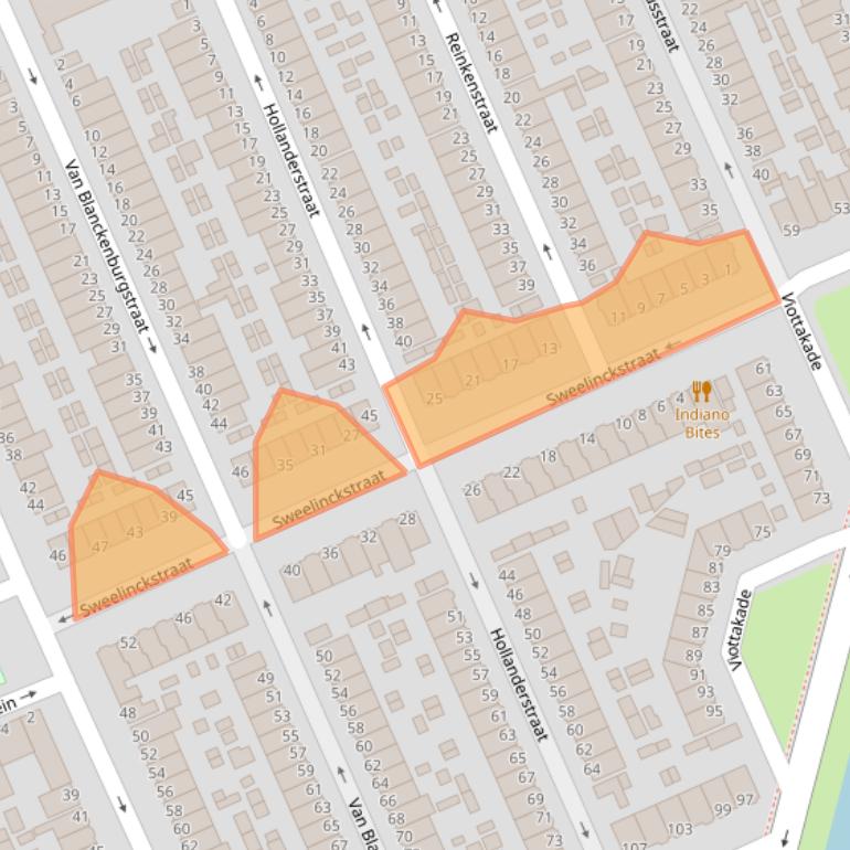 Kaart van postcodegebied 3314WH.