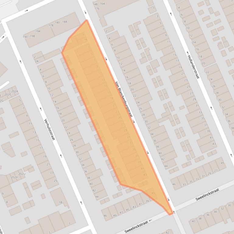 Kaart van postcodegebied 3314WK.