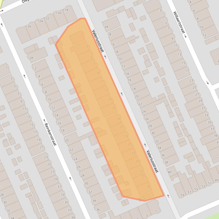 Kaart van postcodegebied 3314WR.