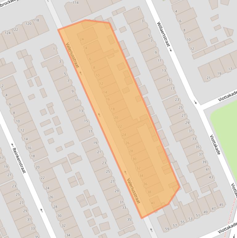Kaart van postcodegebied 3314WS.