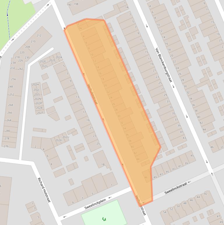 Kaart van postcodegebied 3314WV.