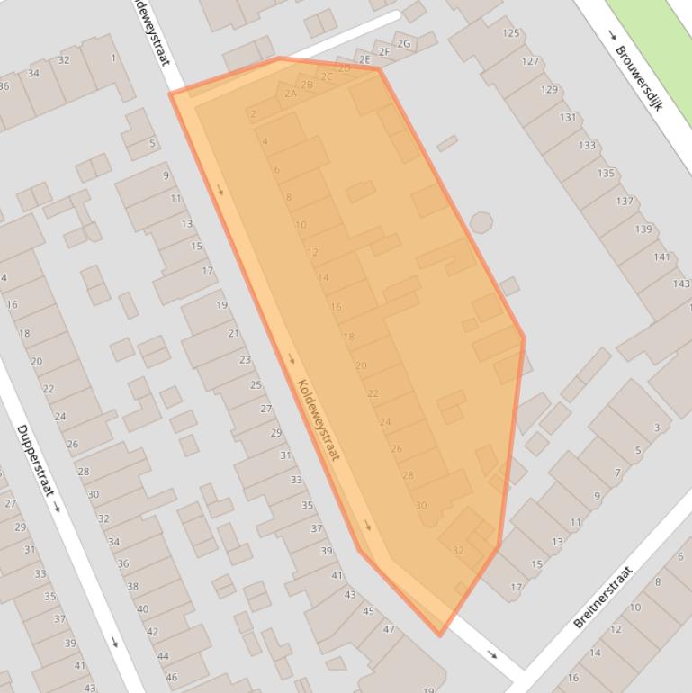 Kaart van postcodegebied 3314XR.