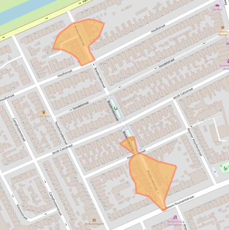 Kaart van postcodegebied 3314ZA.