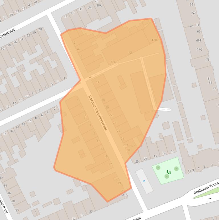 Kaart van postcodegebied 3314ZE.