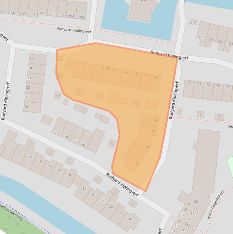 Kaart van postcodegebied 3315AB.