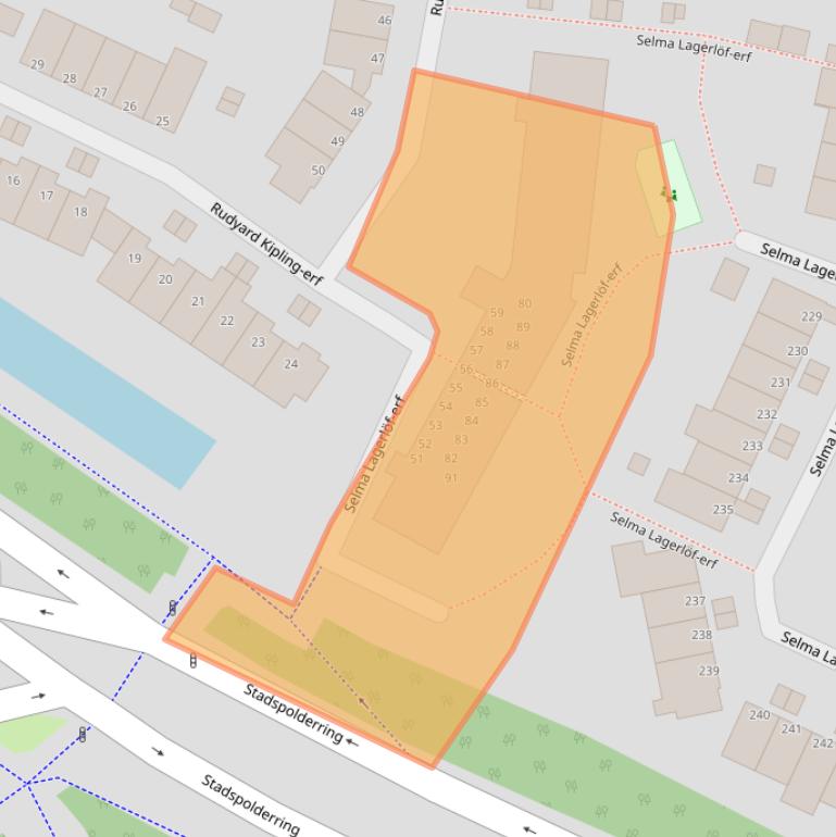 Kaart van postcodegebied 3315AC.