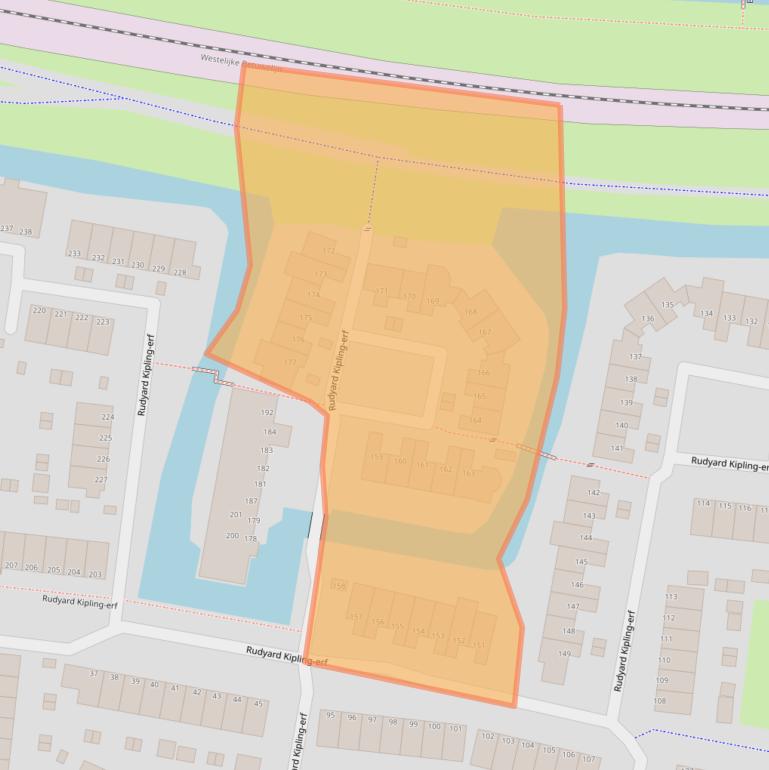 Kaart van postcodegebied 3315AG.