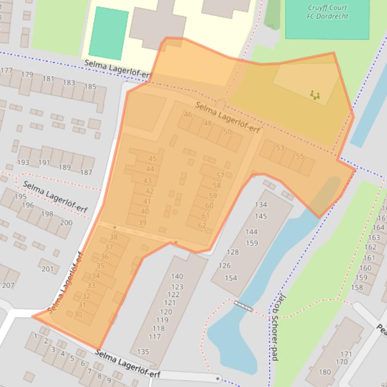 Kaart van postcodegebied 3315AR.