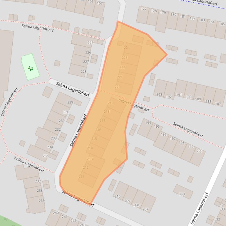 Kaart van postcodegebied 3315AW.