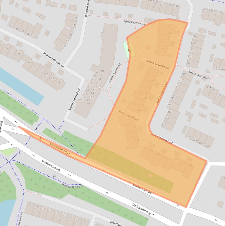 Kaart van postcodegebied 3315AX.