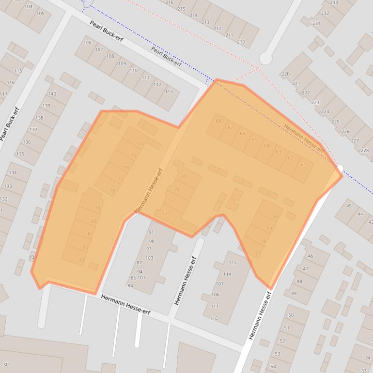 Kaart van postcodegebied 3315BK.