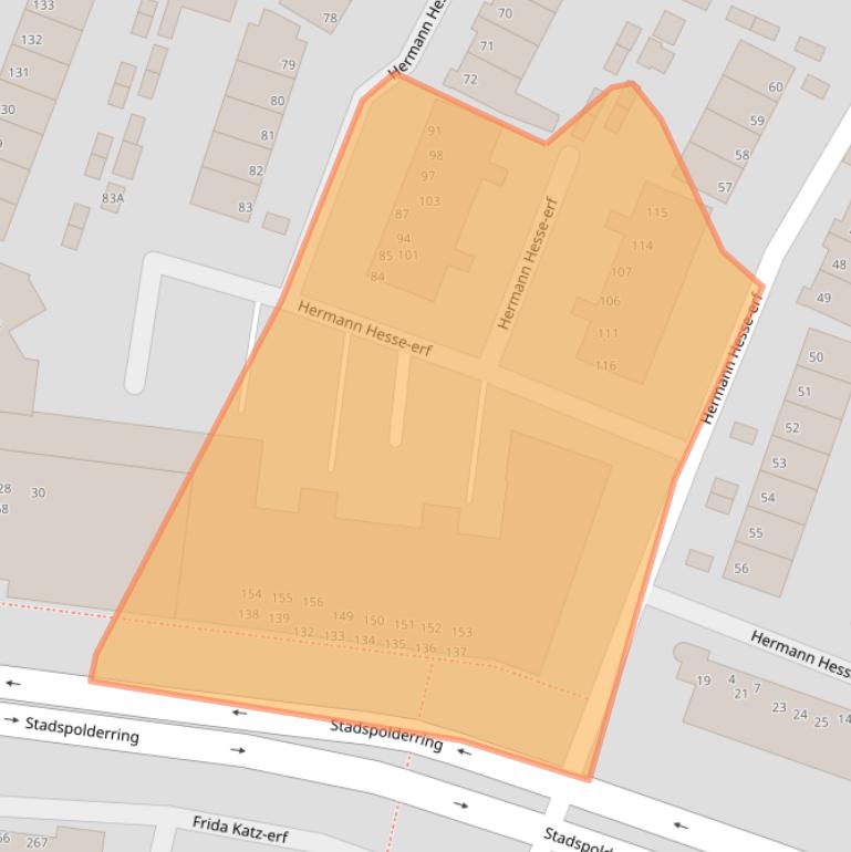 Kaart van postcodegebied 3315BL.