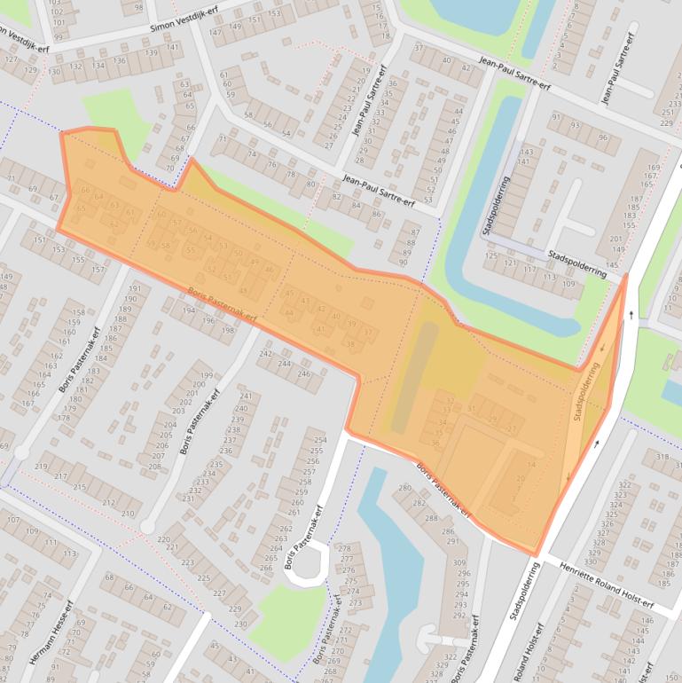 Kaart van postcodegebied 3315BP.