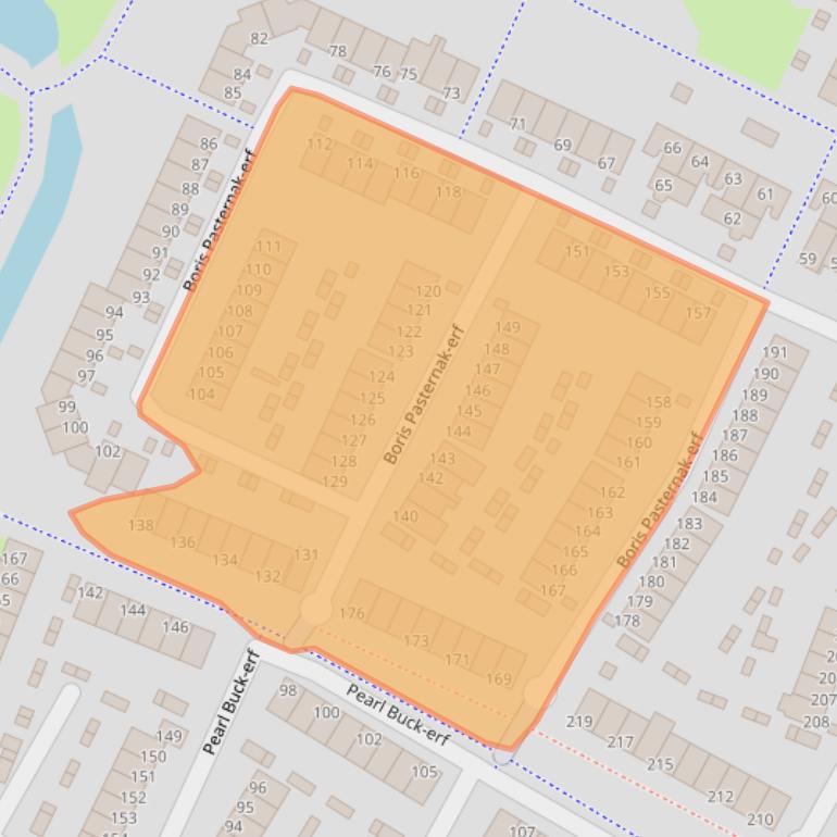 Kaart van postcodegebied 3315BS.