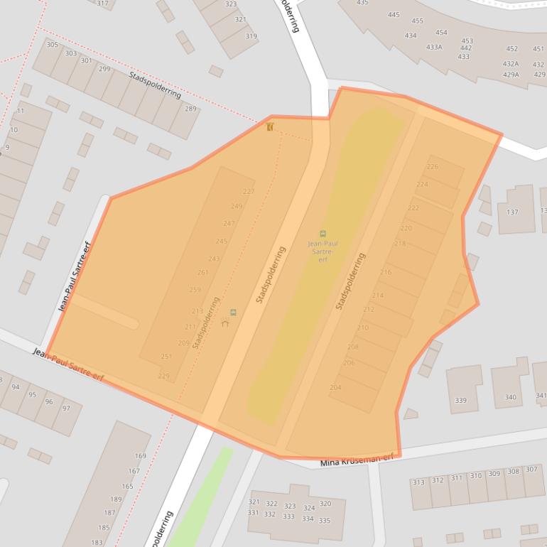 Kaart van postcodegebied 3315CK.