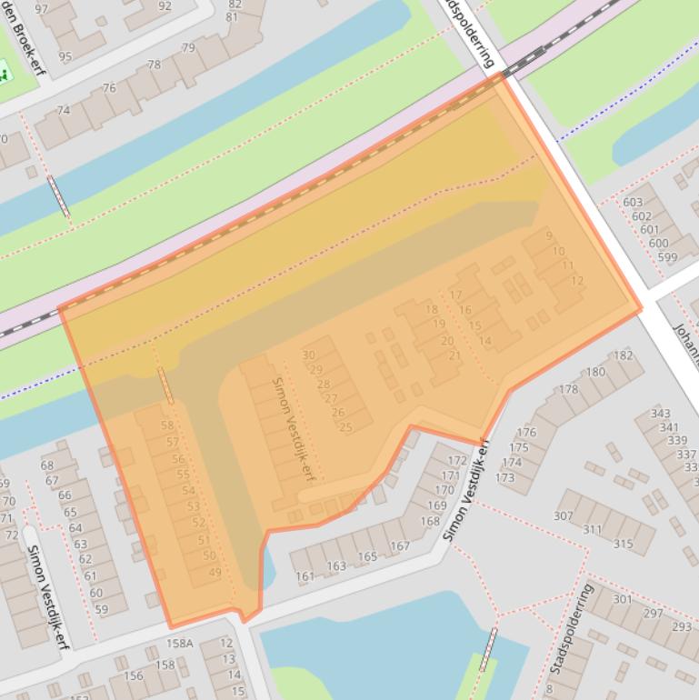 Kaart van postcodegebied 3315CR.