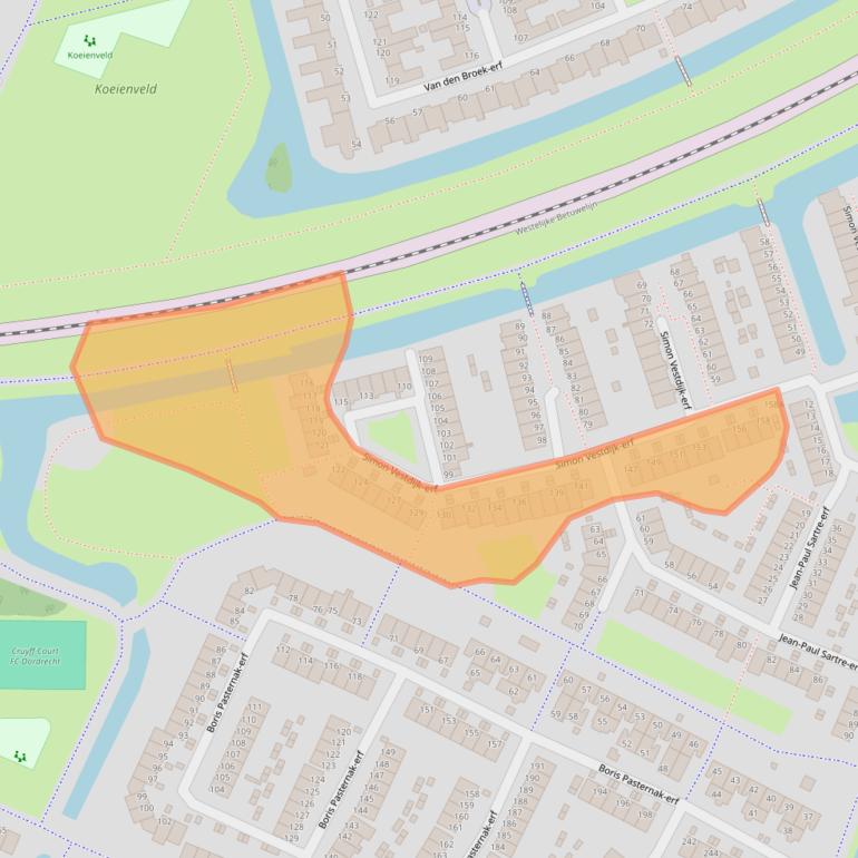Kaart van postcodegebied 3315CV.
