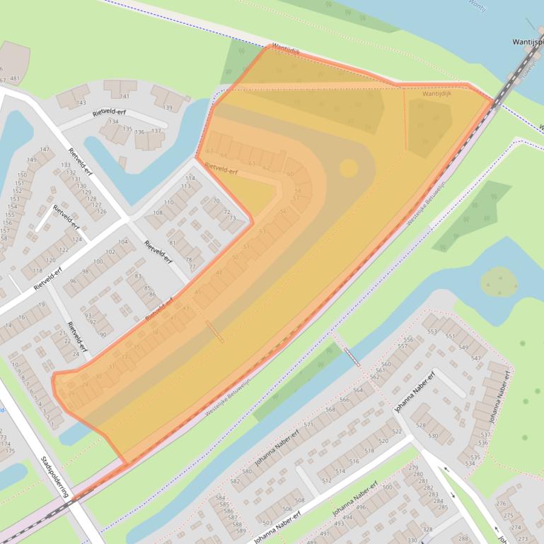 Kaart van postcodegebied 3315DB.