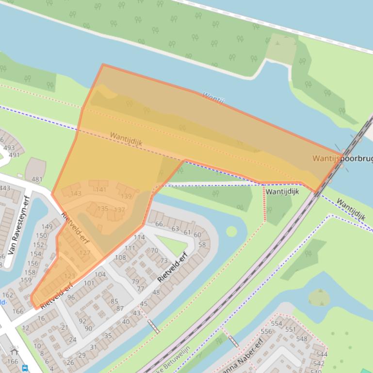 Kaart van postcodegebied 3315DD.