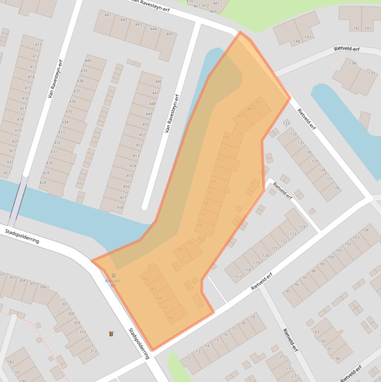 Kaart van postcodegebied 3315DE.