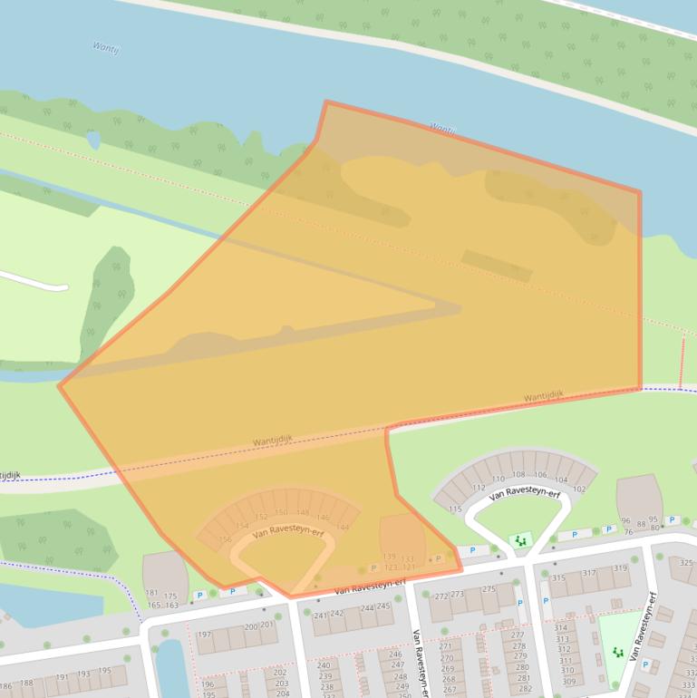 Kaart van postcodegebied 3315DK.