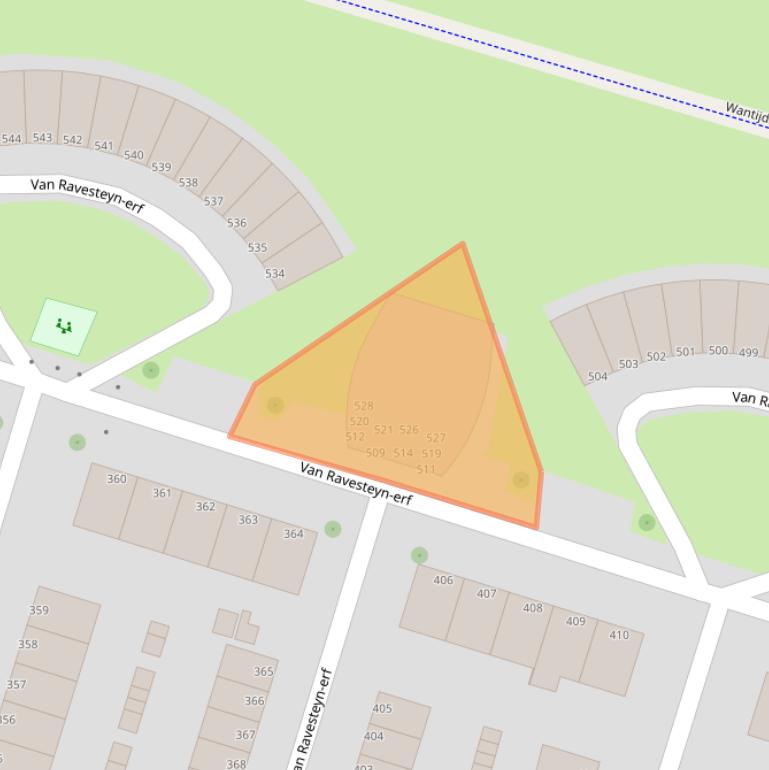 Kaart van postcodegebied 3315DW.