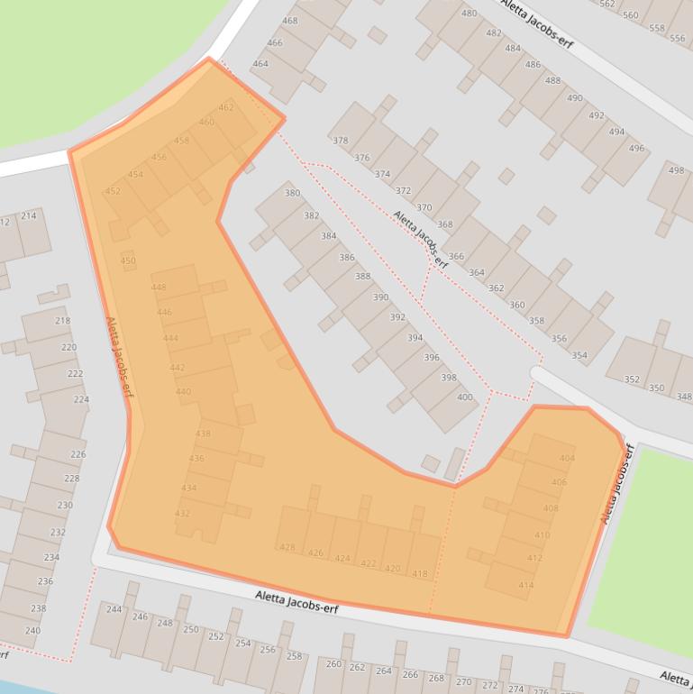 Kaart van postcodegebied 3315EN.
