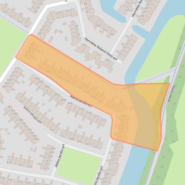 Kaart van postcodegebied 3315ER.