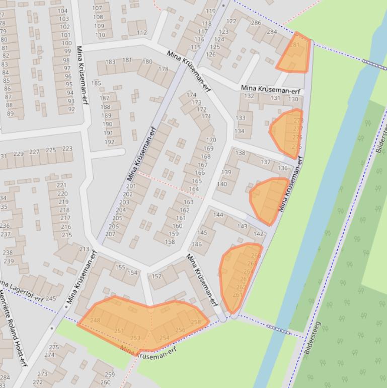 Kaart van postcodegebied 3315GK.