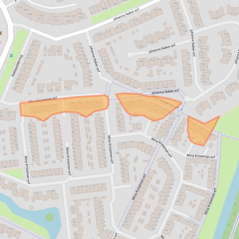 Kaart van postcodegebied 3315GL.