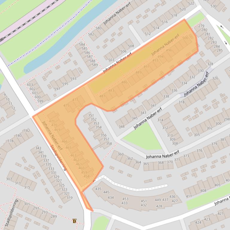 Kaart van postcodegebied 3315HN.