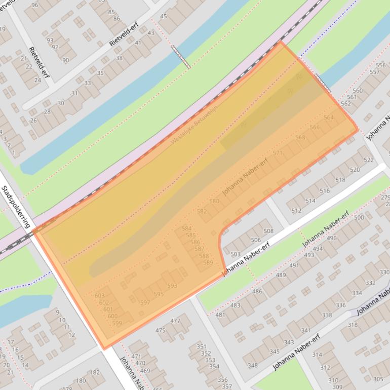 Kaart van postcodegebied 3315HR.
