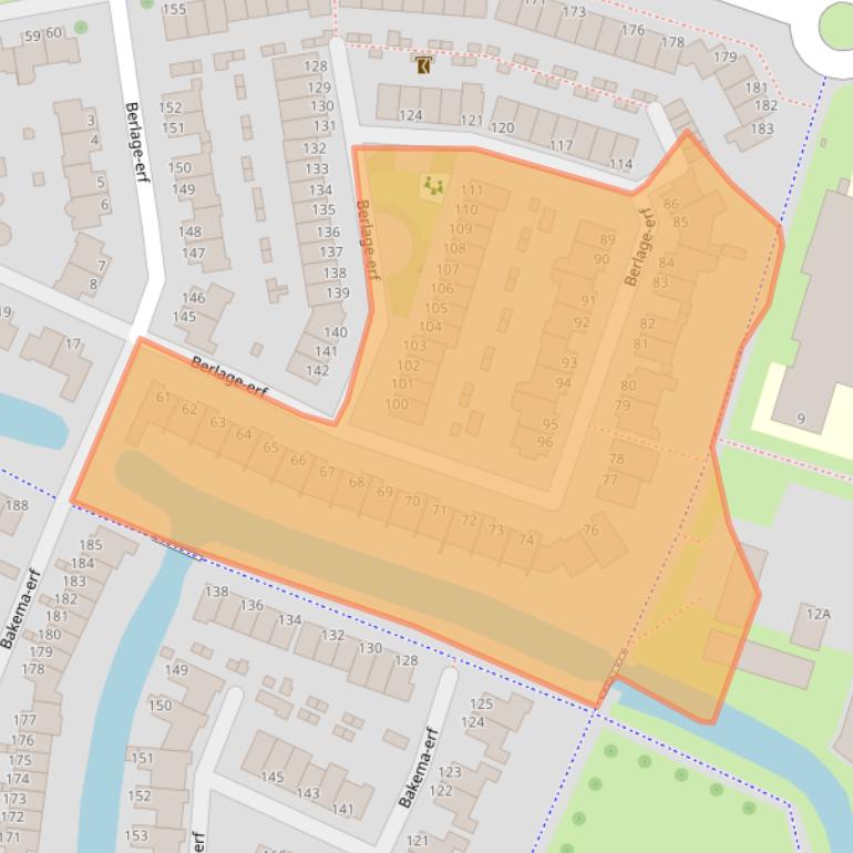 Kaart van postcodegebied 3315JK.