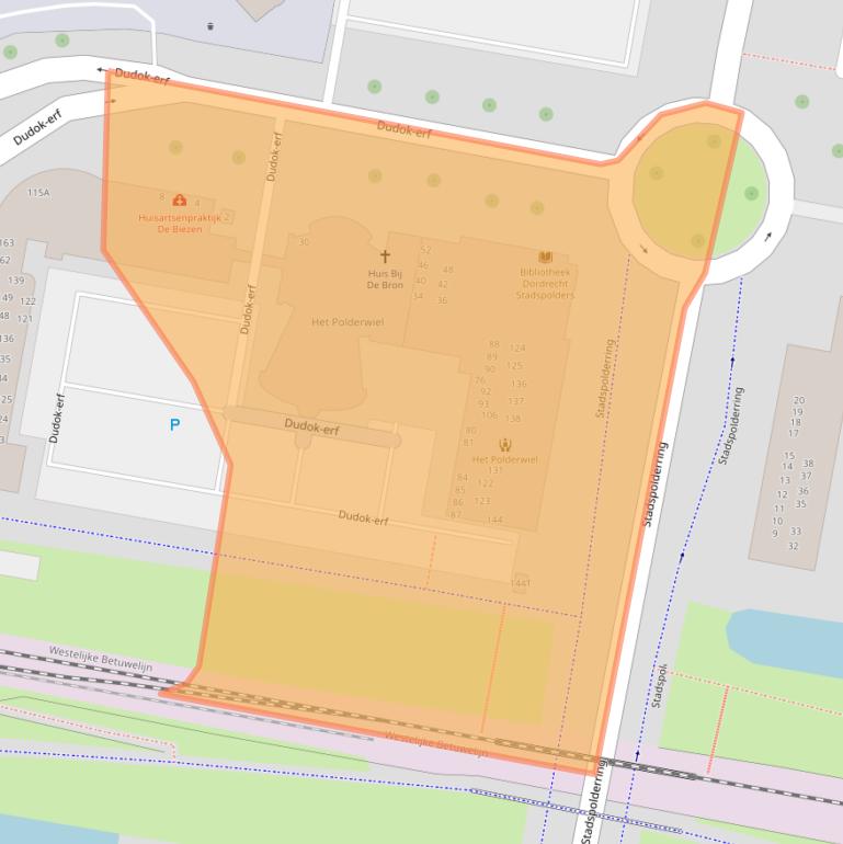 Kaart van postcodegebied 3315KA.