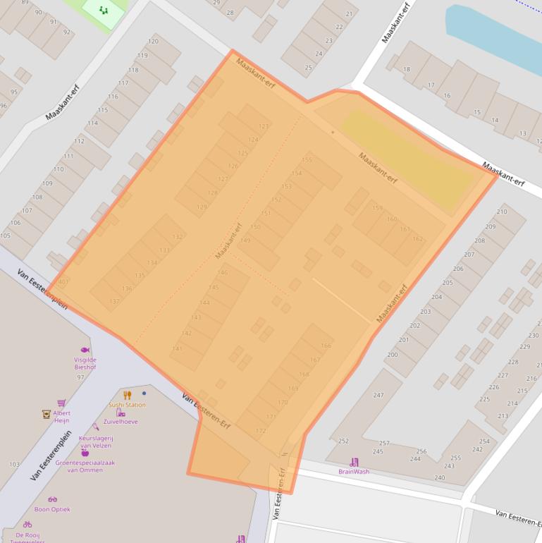 Kaart van postcodegebied 3315KN.