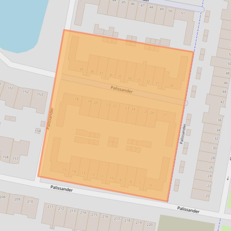 Kaart van postcodegebied 3315MK.