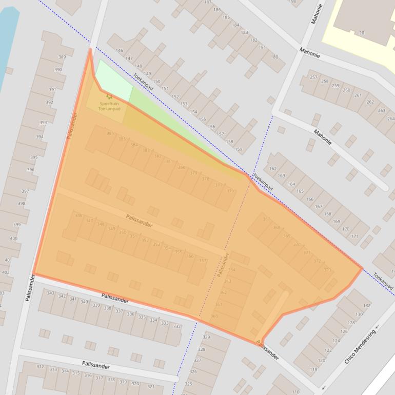 Kaart van postcodegebied 3315MV.