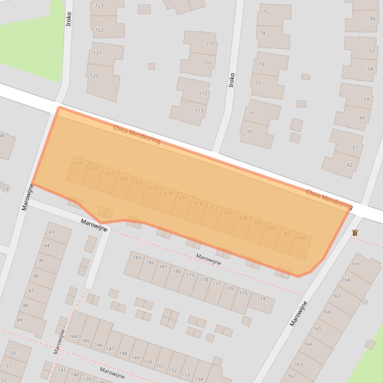 Kaart van postcodegebied 3315PA.