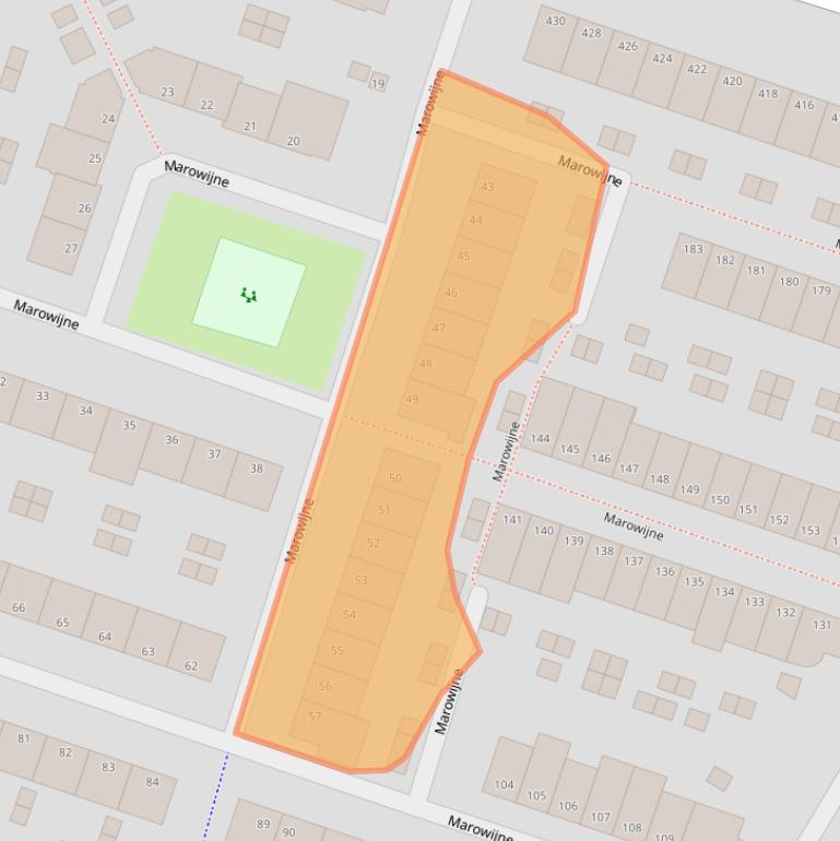 Kaart van postcodegebied 3315PD.
