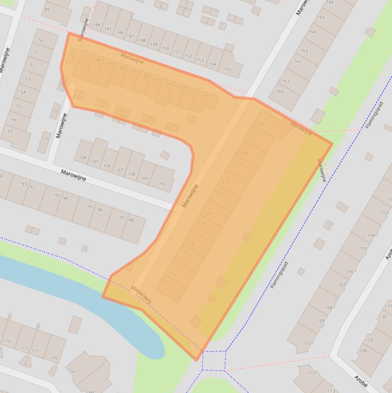 Kaart van postcodegebied 3315PH.