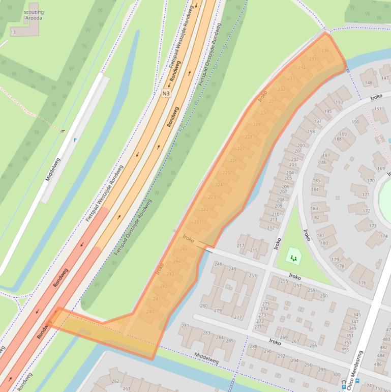 Kaart van postcodegebied 3315PS.