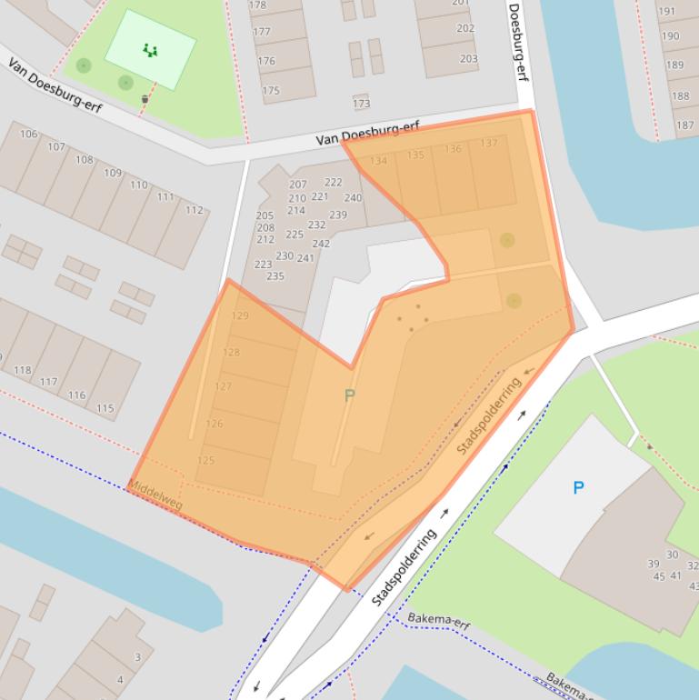 Kaart van postcodegebied 3315RE.